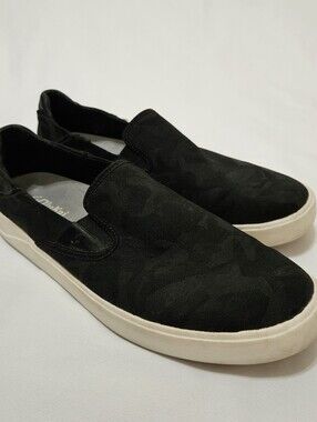 Olukai Lae’ahi Pa’i Men’s Camo Black Canvas Slip On Sneaker Shoes Size 10.5 US